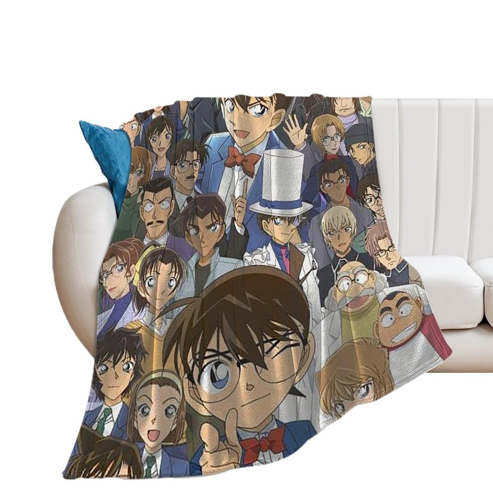 Amazon｜名探偵コナン 毛布 フランネルブランケット エアコン